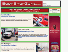 Tablet Screenshot of bodyshopzone.com